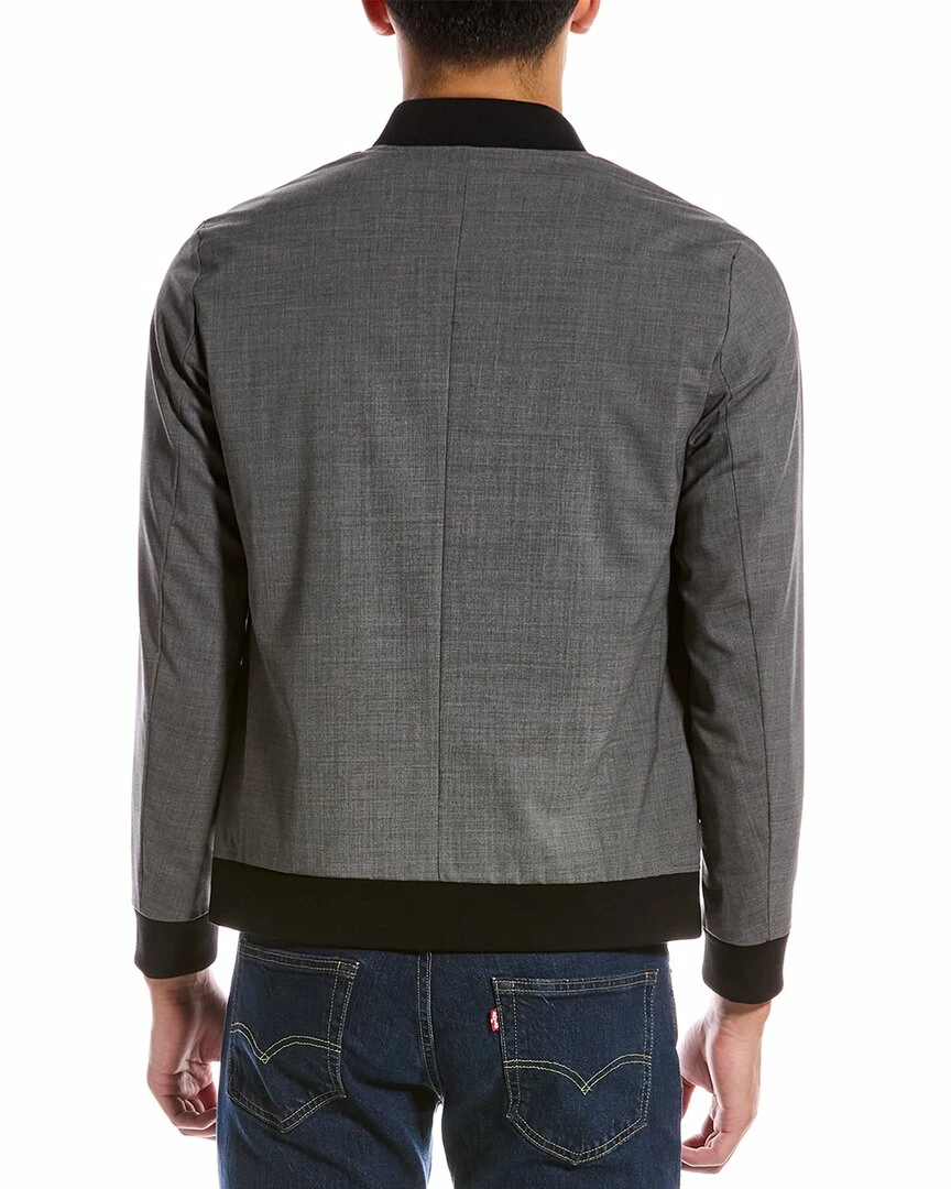 Theory Aiden Wool-Blend Bomber Jacket Men Outerwear 4 Theory Aiden Wool-Blend Bomber Jacket Men Outerwear - Image 2