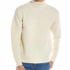 Theory Wool & Cashmere-Blend Turtleneck Sweater Men Sweaters