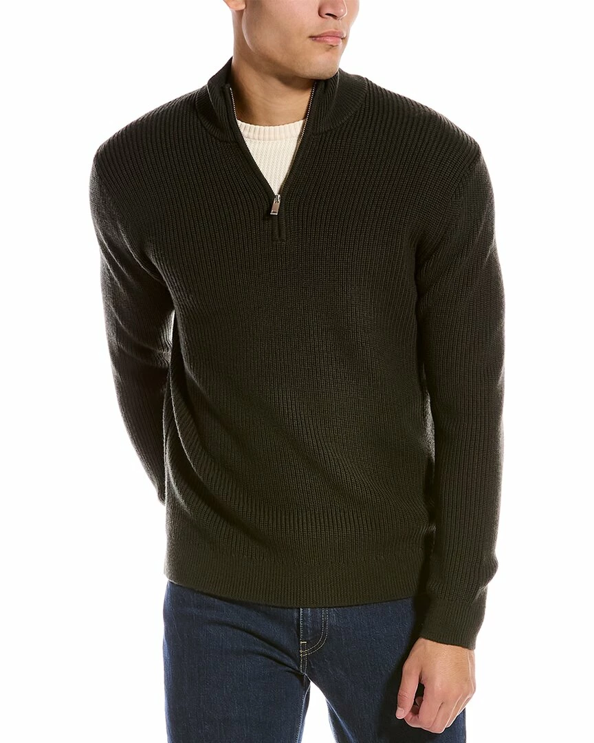 Theory Mick Wool 1/4-Zip Mock Pullover Men Sweaters 3 Theory Mick Wool 1/4-Zip Mock Pullover Men Sweaters