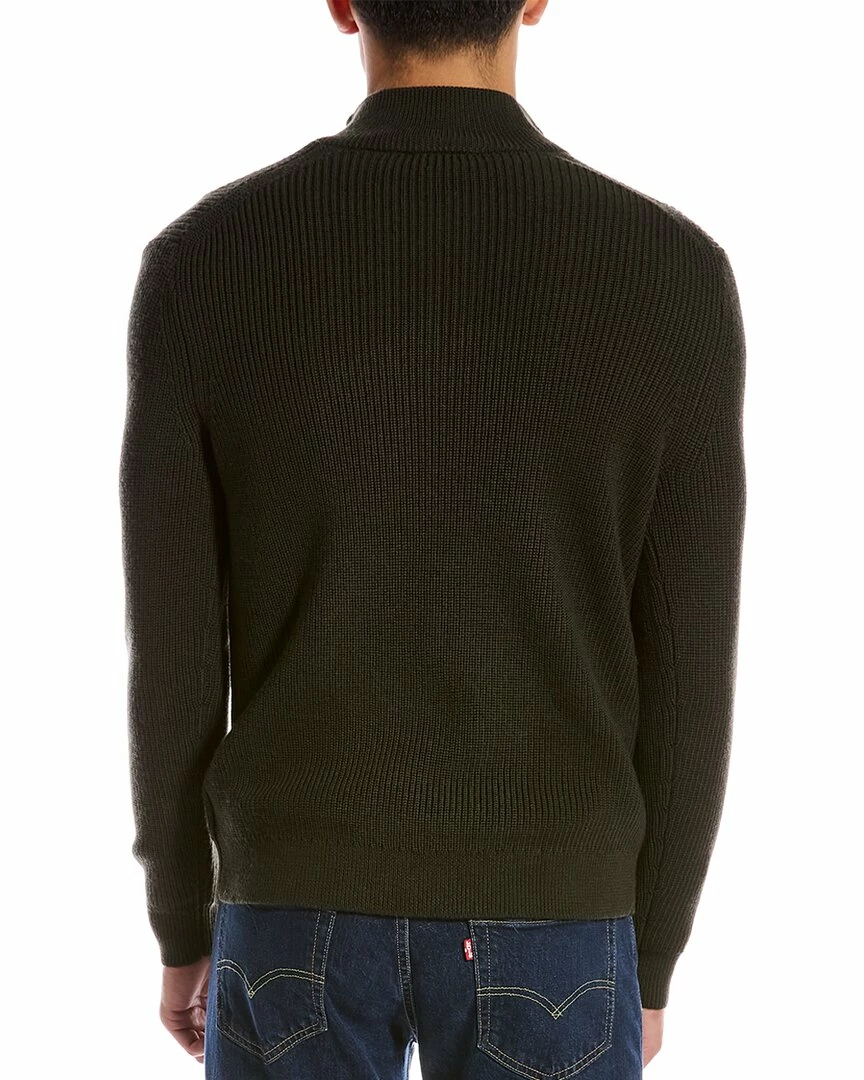 Theory Mick Wool 1/4-Zip Mock Pullover Men Sweaters 4 Theory Mick Wool 1/4-Zip Mock Pullover Men Sweaters - Image 2