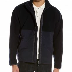 Theory Grady Polar Fleece Jacket Men Outerwear