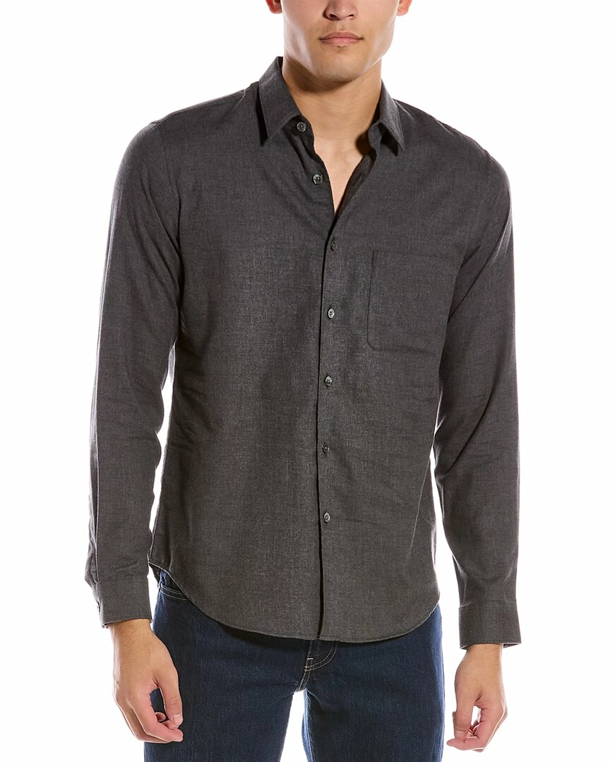 Theory Rammy Flannel Shirt Men Casual Button Downs 2 Theory Rammy Flannel Shirt Men Casual Button Downs