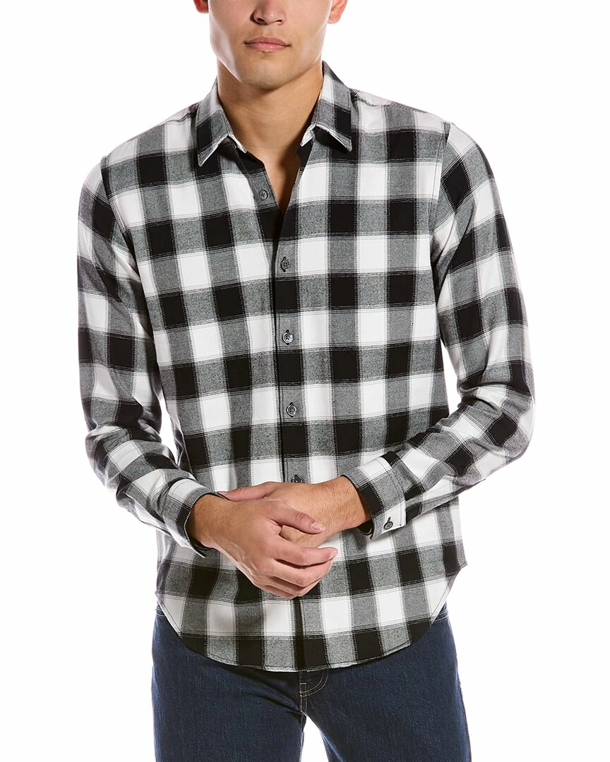 Theory Rammy Flannel Shirt Men Casual Button Downs 3 Theory Rammy Flannel Shirt Men Casual Button Downs