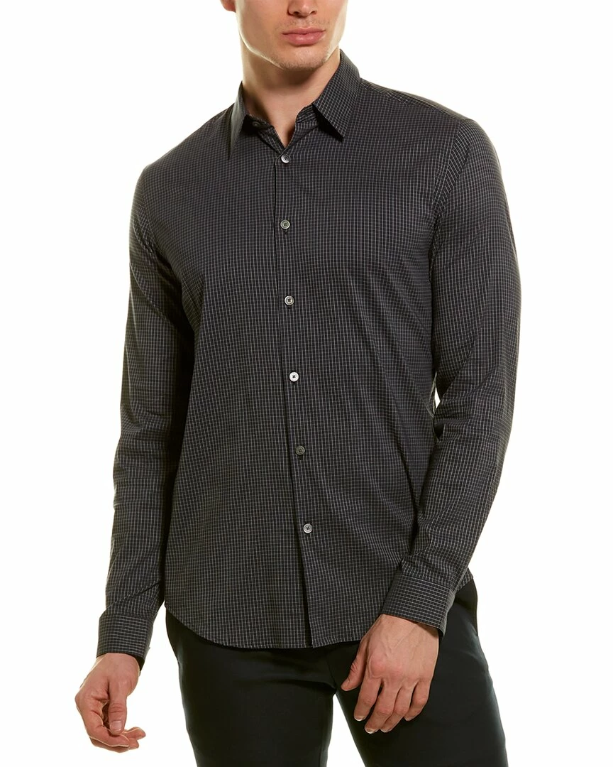 Theory Irving Grid Woven Shirt Men Casual Button Downs 3 Theory Irving Grid Woven Shirt Men Casual Button Downs