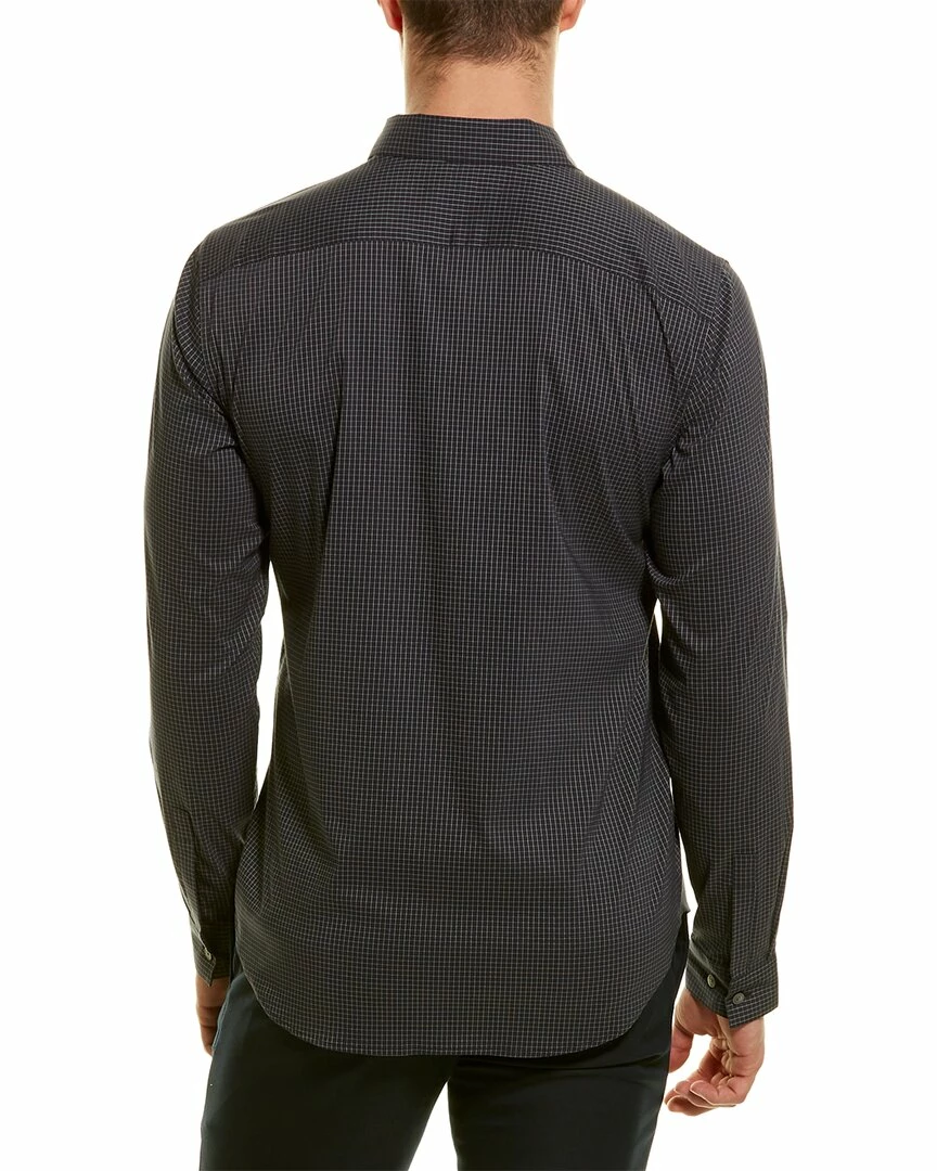 Theory Irving Grid Woven Shirt Men Casual Button Downs 4 Theory Irving Grid Woven Shirt Men Casual Button Downs - Image 2