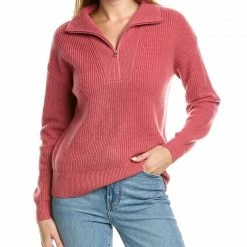 Theory 1/2-Zip Cashmere Sweater Women Sweaters & Knits