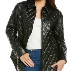 Theory Quilted Shirt Jacket Women Outerwear