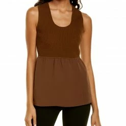 Theory Combo Scoop Top Women Tops