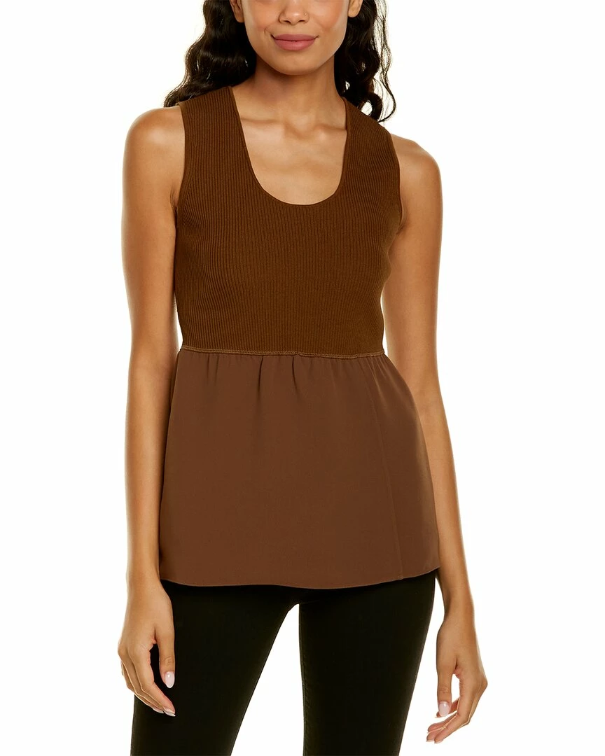 Theory Combo Scoop Top Women Tops 3 Theory Combo Scoop Top Women Tops