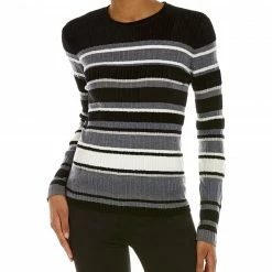 Theory Striped Wool-Blend Sweater Women Sweaters & Knits
