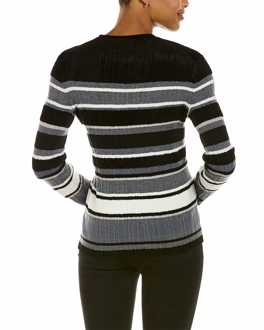Theory Striped Wool-Blend Sweater Women Sweaters & Knits 4 Theory Striped Wool-Blend Sweater Women Sweaters & Knits - Image 2