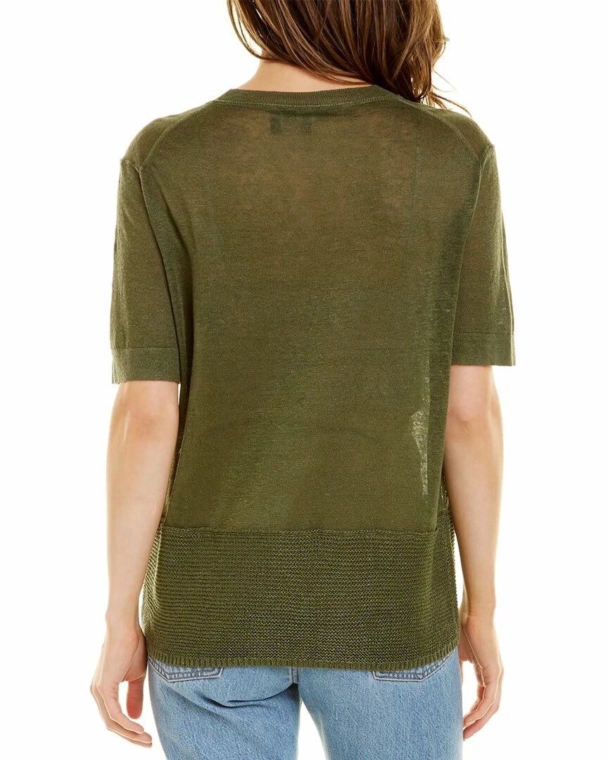 Theory Easy Linen-Blend T-Shirt Women Tops 4 Theory Easy Linen-Blend T-Shirt Women Tops - Image 2