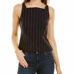 Theory Square Neck Wool-Blend Shell Women Sweaters & Knits