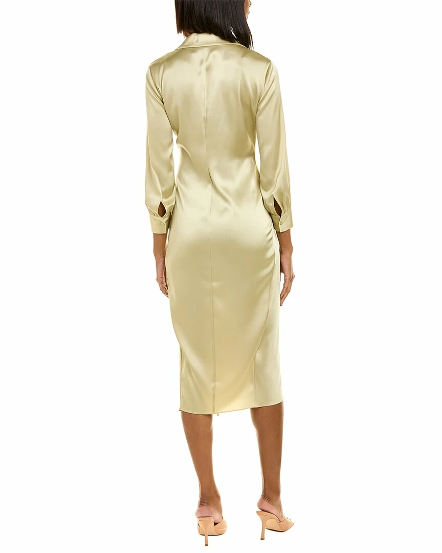 Theory Satin Twist Midi Dress Women Dresses 4 Theory Satin Twist Midi Dress Women Dresses - Image 2