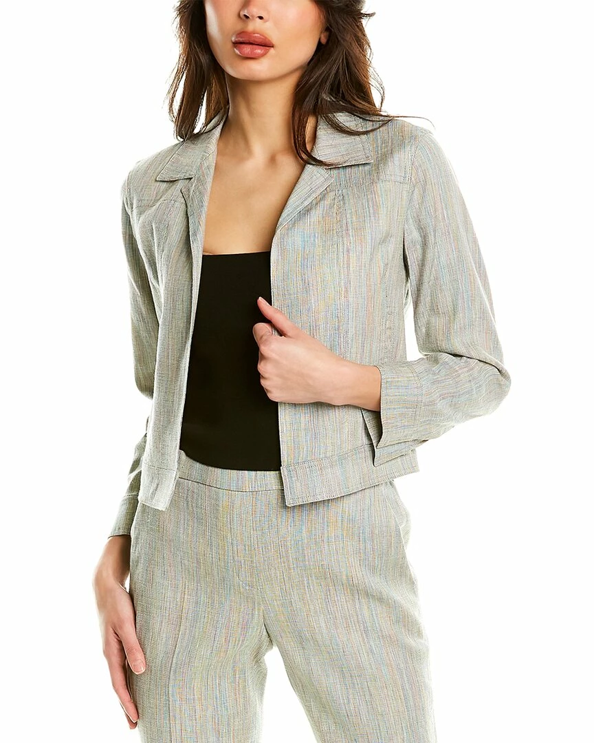 Theory Shrunken Linen-Blend Jacket Women Suits & Separates 3 Theory Shrunken Linen-Blend Jacket Women Suits & Separates