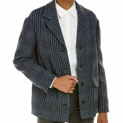 Theory Darwin Wool-Blend Pocket Coat Women Outerwear