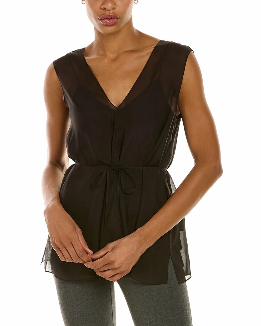 Theory Arch Silk Top Women Tops 3 Theory Arch Silk Top Women Tops