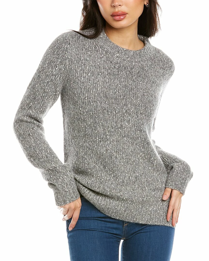 Theory Speckled Alpaca-Blend Crewneck Sweater Women Sweaters & Knits 3 Theory Speckled Alpaca-Blend Crewneck Sweater Women Sweaters & Knits