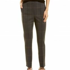 Theory Waist Tab Wool-Blend Pant Women Pants