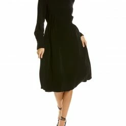 Theory Lucillia Silk Mini Dress Women Dresses