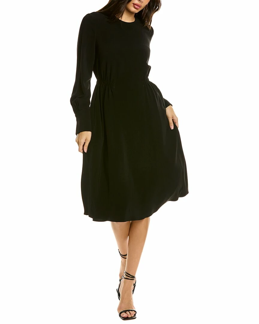 Theory Lucillia Silk Mini Dress Women Dresses 3 Theory Lucillia Silk Mini Dress Women Dresses