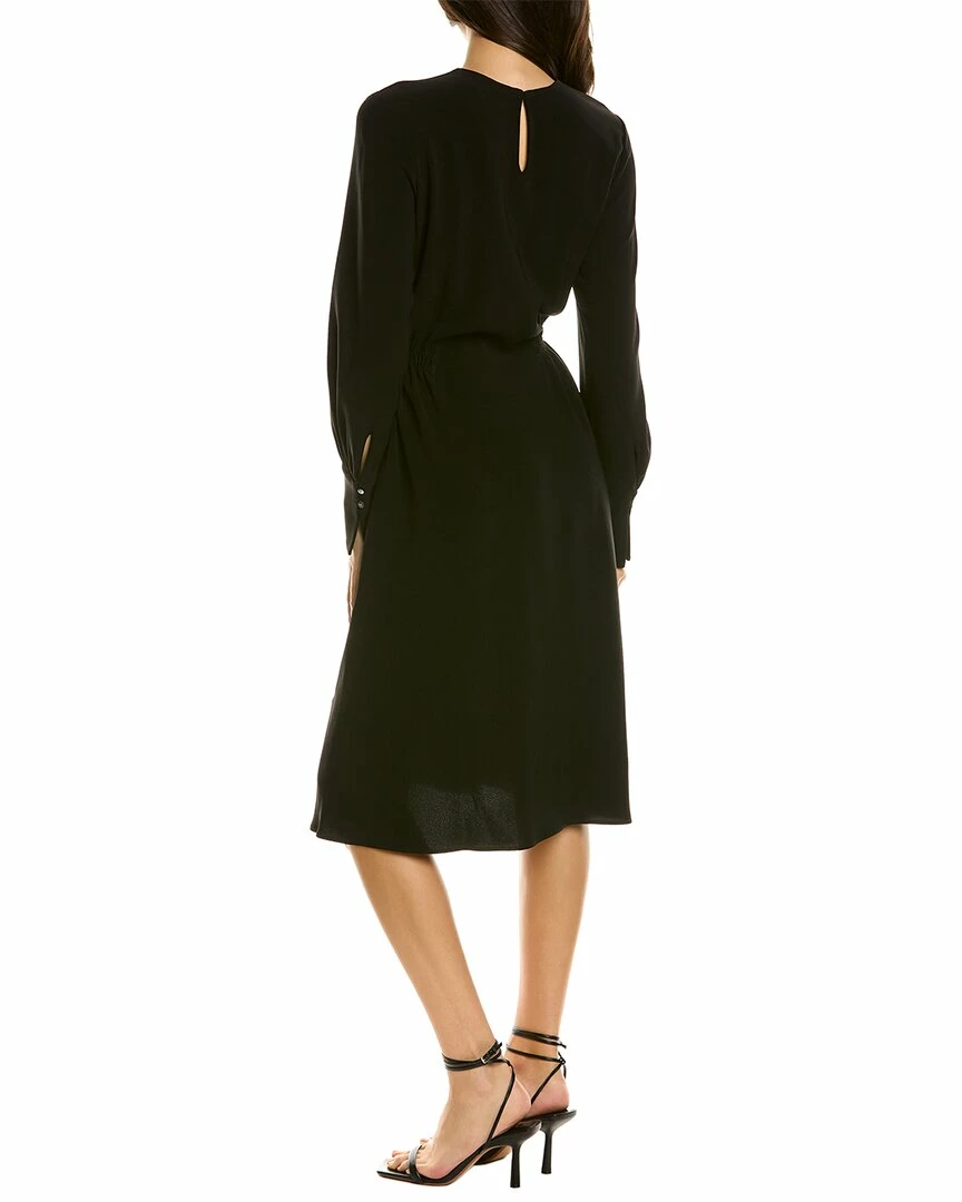 Theory Lucillia Silk Mini Dress Women Dresses 4 Theory Lucillia Silk Mini Dress Women Dresses - Image 2