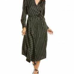 Theory Wrap Dress Women Dresses