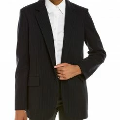 Theory Pinstripe Boy Jacket Women Suits & Separates