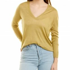 Theory Adrianna Sag Harbor Linen-Blend Sweater Women Sweaters & Knits