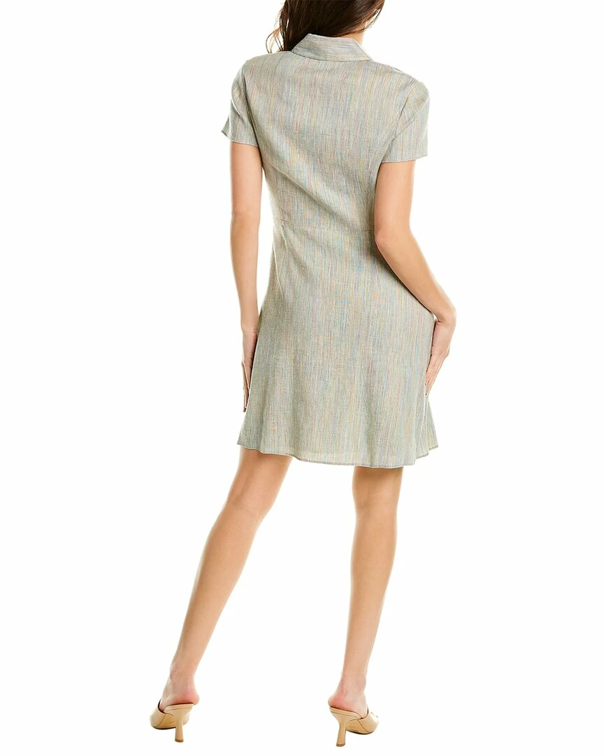 Theory Linen-Blend Shirtdress Women Dresses 4 Theory Linen-Blend Shirtdress Women Dresses - Image 2