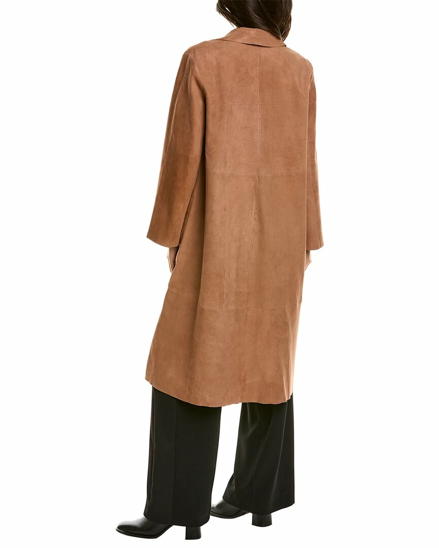 Theory Suede Trench Coat Women Outerwear 4 Theory Suede Trench Coat Women Outerwear - Image 2