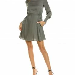 Theory Lucillia Silk Mini Dress Women Dresses