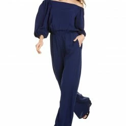 Theory shop 29 Theory Off-Shoulder Silk Jumpsuit Women Jumpsuits & Rompers