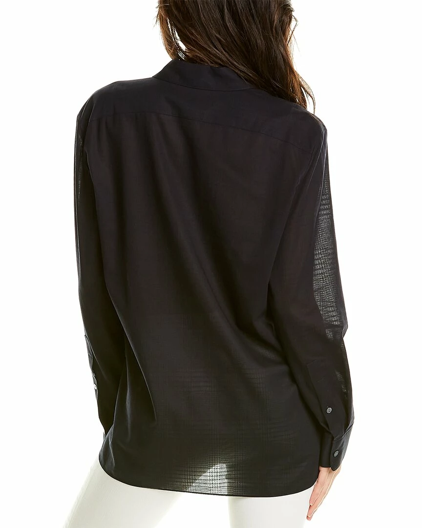 Theory Classic Menswear Shirt Women Tops 4 Theory Classic Menswear Shirt Women Tops - Image 2