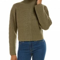 Theory Sculpted Wool & Cashmere-Blend Sweater Women Sweaters & Knits