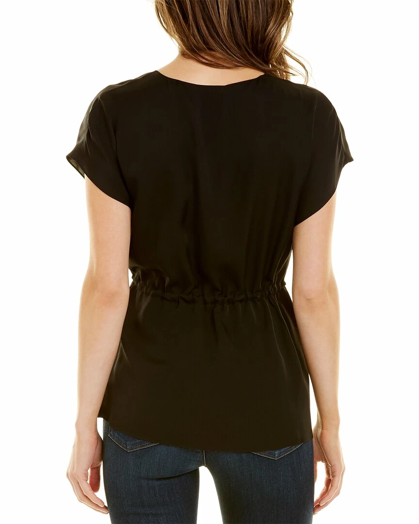 Theory Silk Wrap Top Women Tops 4 Theory Silk Wrap Top Women Tops - Image 2