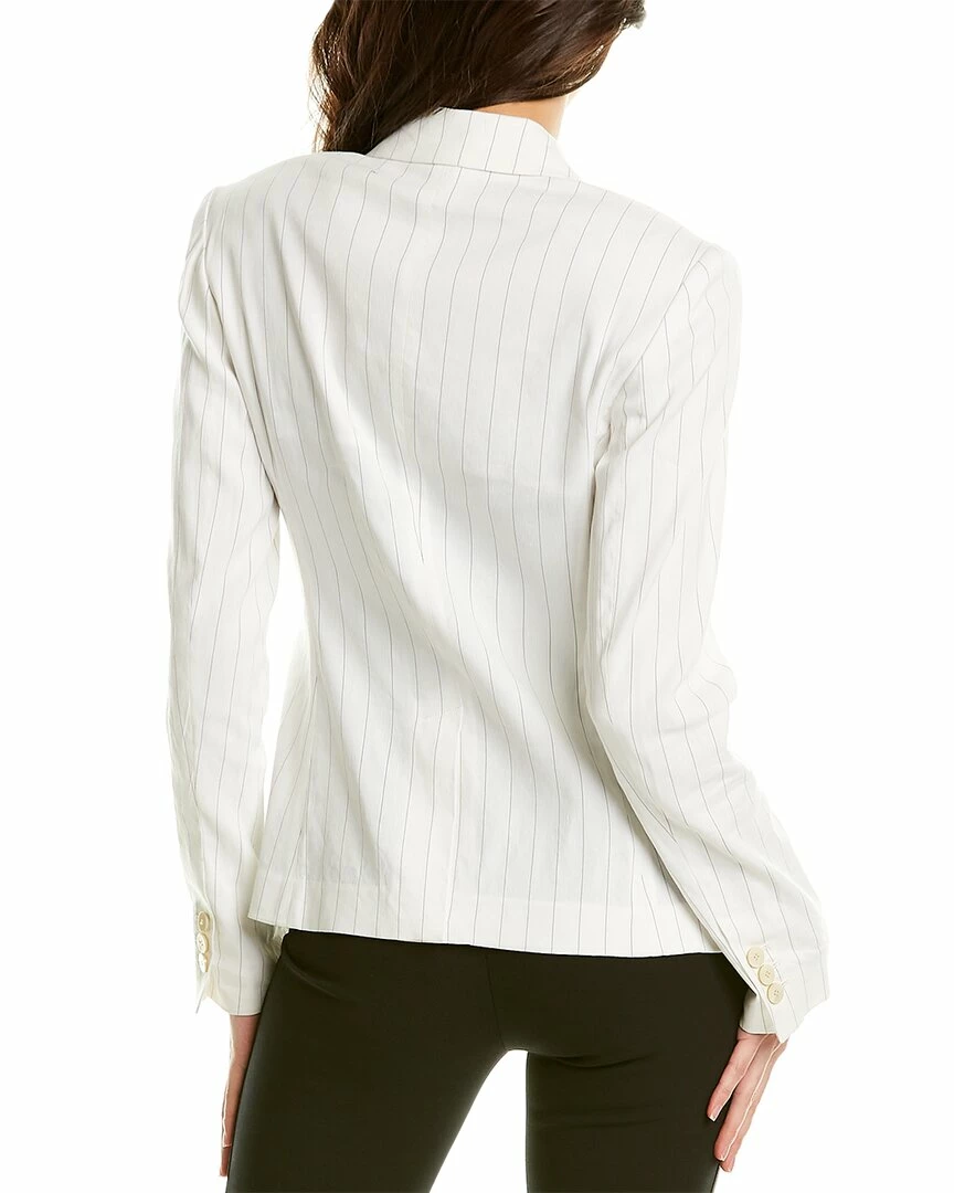 Theory Double-Breasted Linen-Blend Blazer Women Suits & Separates 4 Theory Double-Breasted Linen-Blend Blazer Women Suits & Separates - Image 2